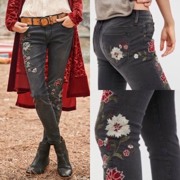 DRIFTWOOD Denim - DRIFTWOOD JACKIE FLORAL CLASSIC FIT JEAN SIZE 27